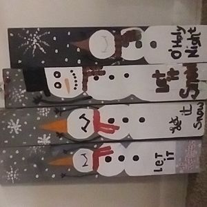 Various Snowman Holiday Boards